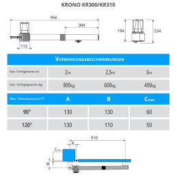 CAME KRONO 300 Moteur 230V pour portails battants