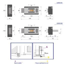 Serrure électrique CAME LOCK 81