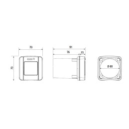 Lichtschranke CAME DLX30CIP (806TF-0070)